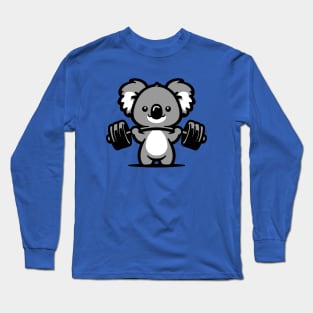 Weightlifting Koala Long Sleeve T-Shirt